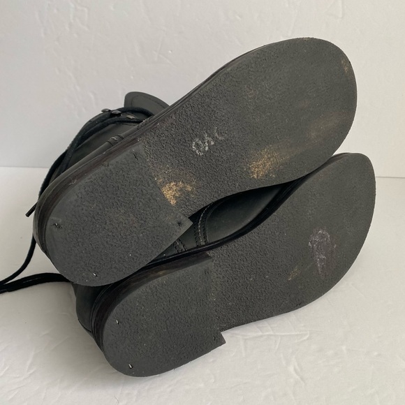 Hawkins Combat Boots Black Leather Lace Up Shoes Outdoor Military Mens 41 US 8 - Picture 13 of 14